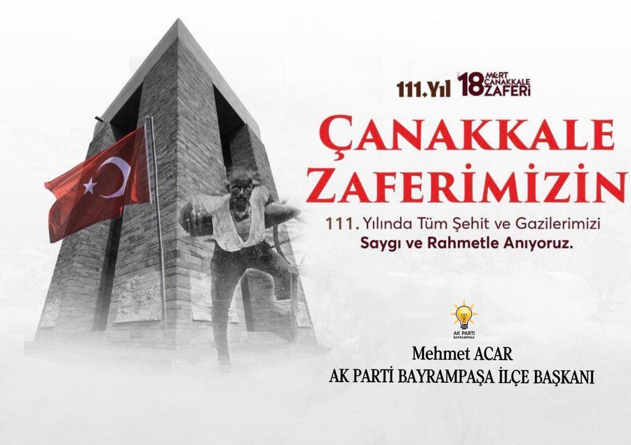 Mehmet Acar’dan Çanakkale Zaferi Mesajı: “Bu Destan Milletimizin İradesidir”
