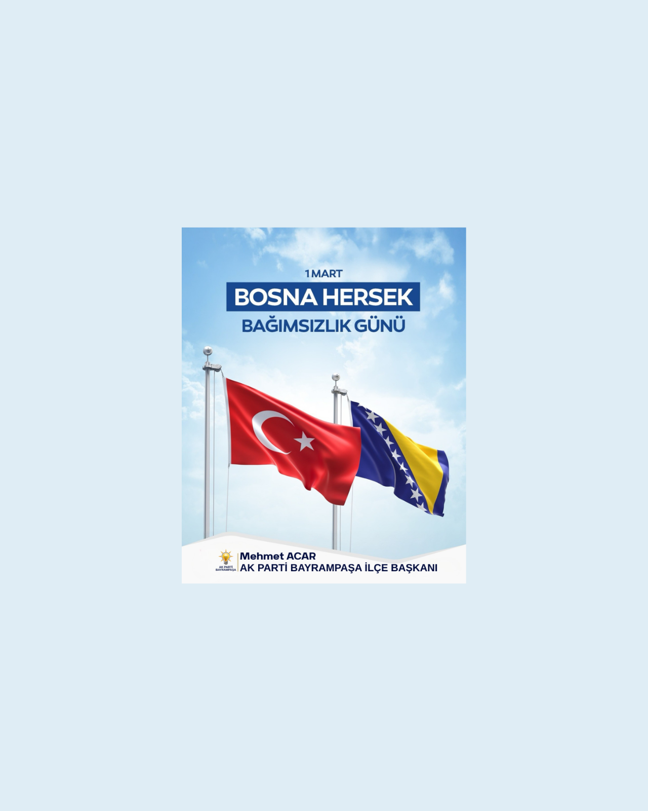 Bosna-Hersek’in Bağımsızlık Günü Kutlandı