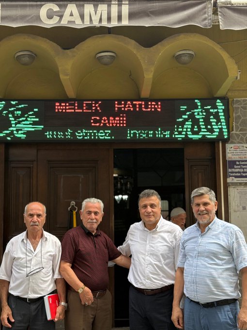 Öğle namazımızı Muratpaşa Mahallemizde bulunan Melek Hatun Camii’nde eda ettik.