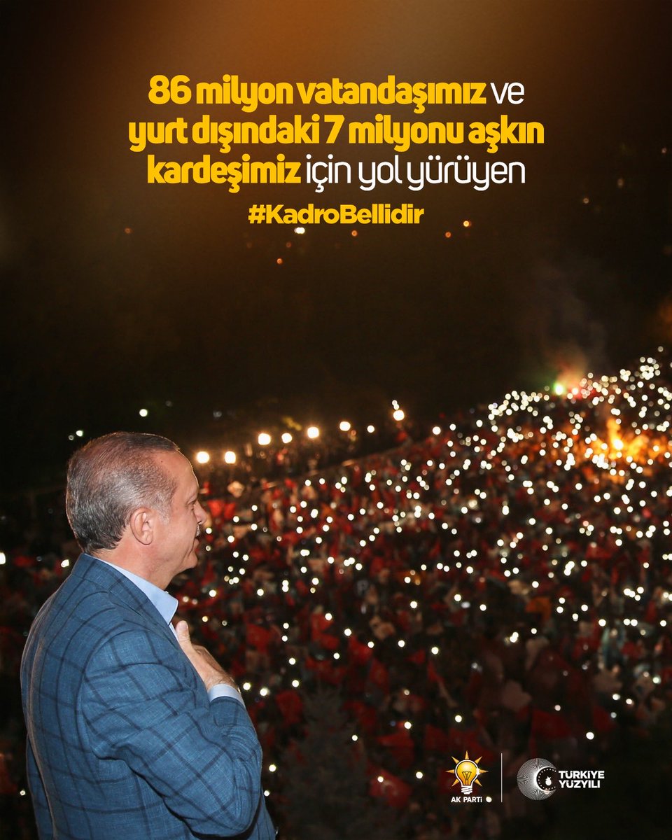 Milletimizin hizmetinde yolumuz net, hedefimiz bellidi