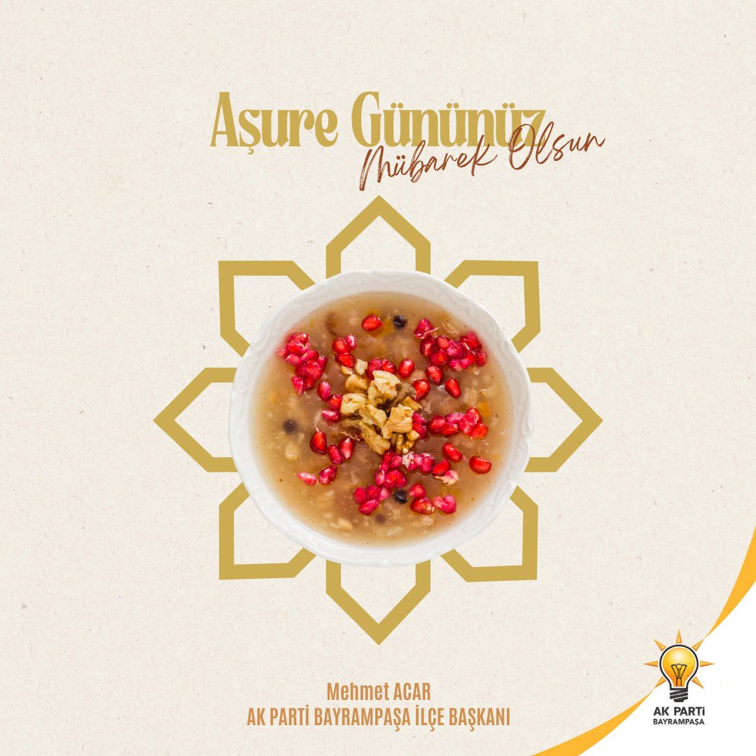 Aşure Günü’müz mübarek olsun.