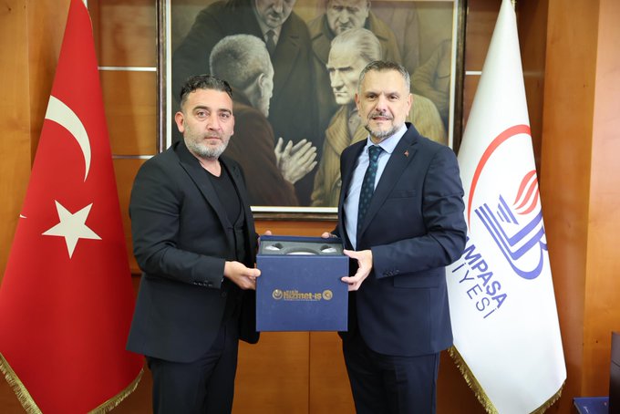 Hizmet-İş Sendikası İstanbul 13 No’lu Şube Başkan Yardımcısı Sayın Ufuk Karakaya’yı belediyemizde ağırladık.