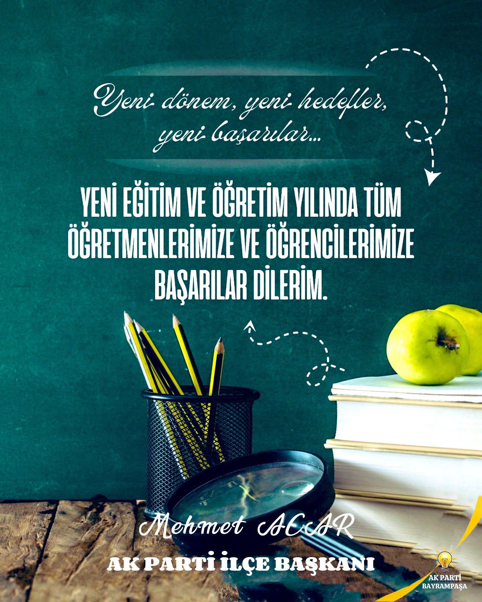 Yeni eğitim öğretim yılı.