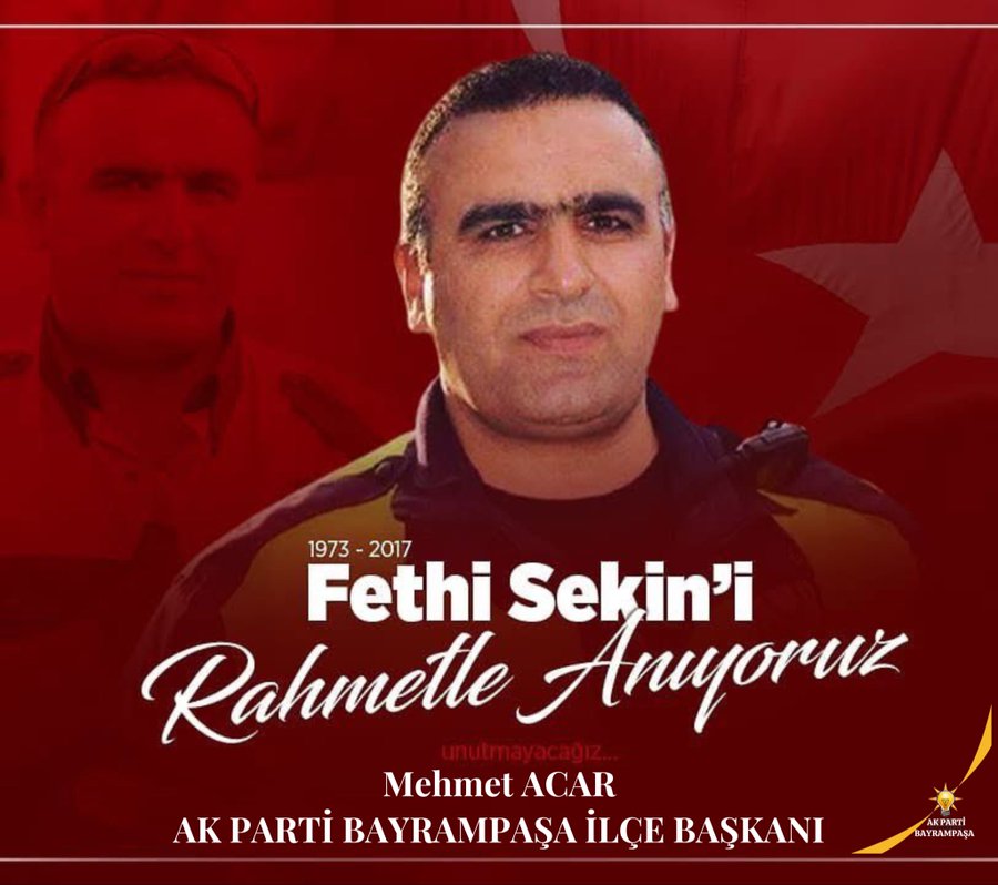 Fethi Sekin’i şehadetinin yıl dönümünde rahmet ve minnetle anıyorum