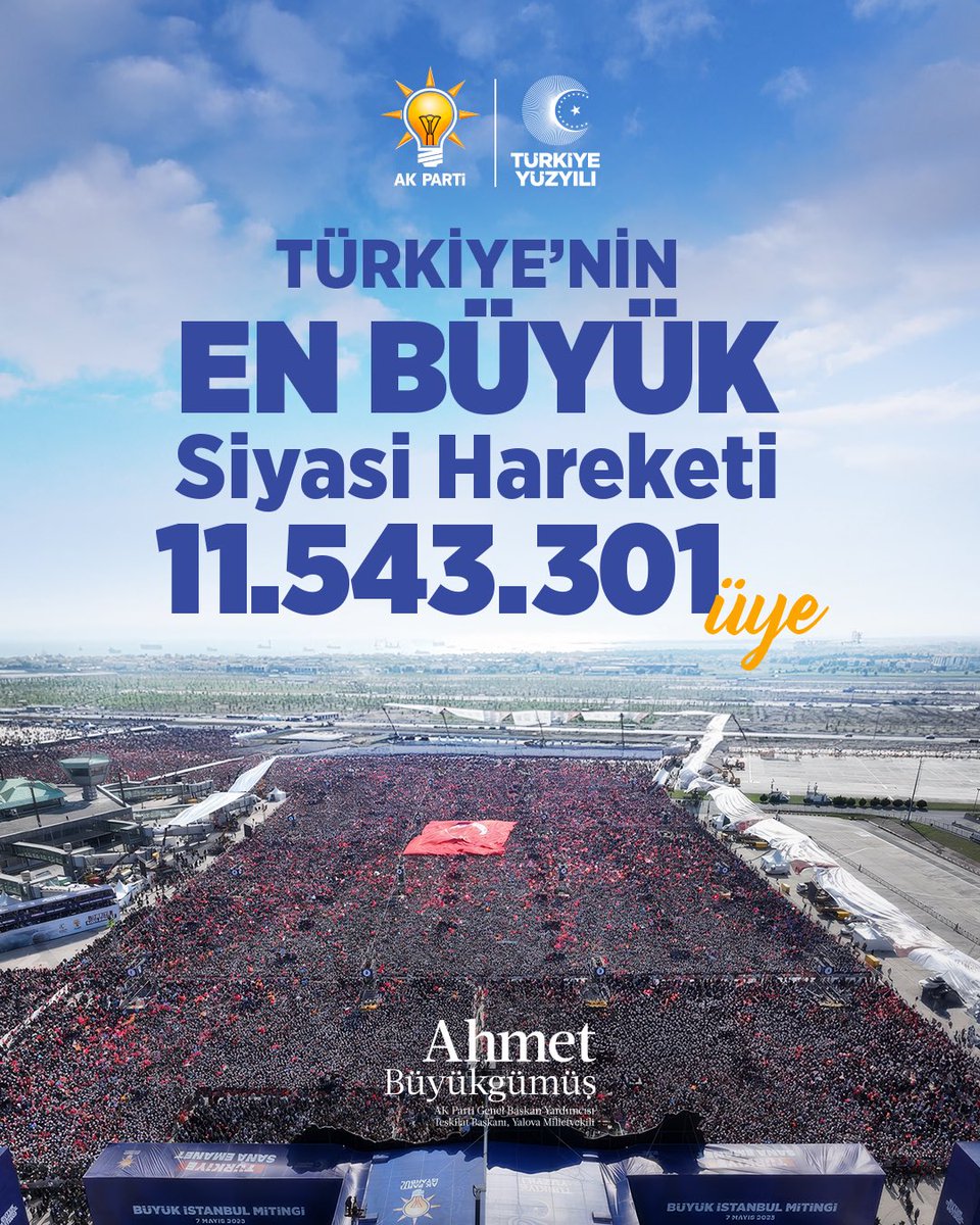 AK Parti’mizin üye sayısı 664.568 artarak 11.543.301’e ulaştı