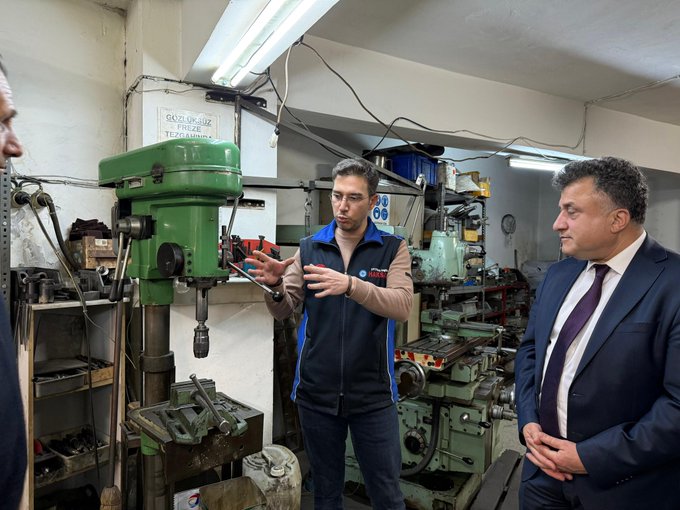 Haksan Makina Sanayi sahibi İbrahim Somalı Bey’i iş yerinde ziyaret ettik