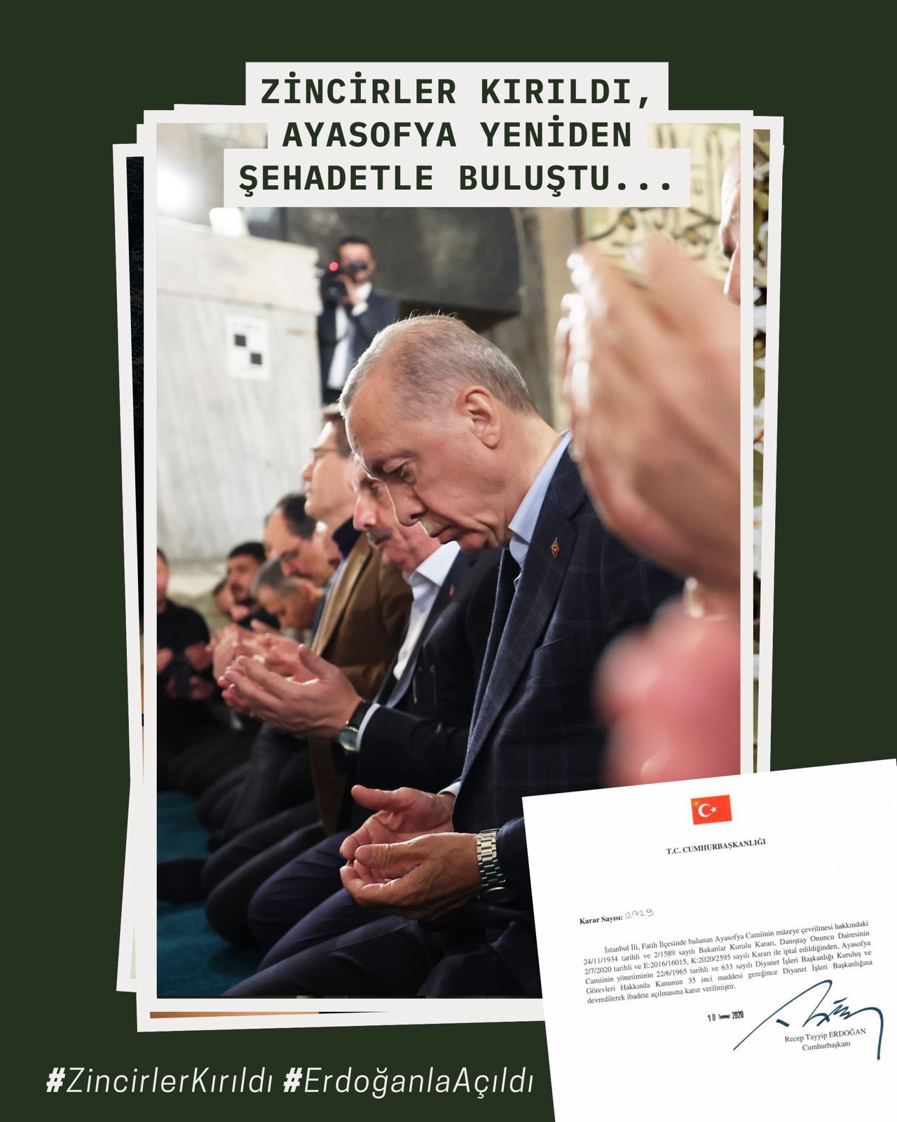 Ayasofya-i Kebir Cami-i Şerifi'nin açılışı