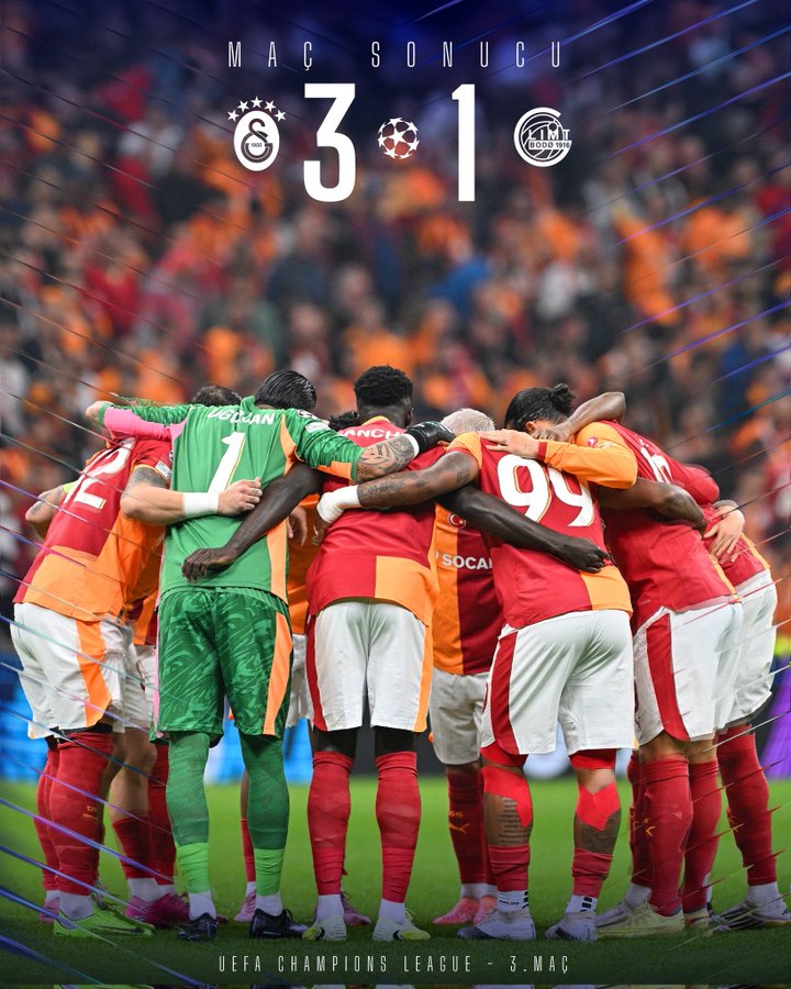 Şampiyonlar Ligi’nde sahaya çıkan temsilcimiz GalatasaraySK, Bodø/Glimt karşısında tarihi bir zafere imza att