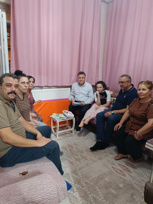 Kartaltepe Mahallemizde ikamet eden Çolak ailesine misafir olduk.